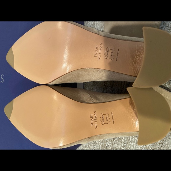 🆕Stuart Weitzman beige suede Clinger ankle boot 5 - Picture 6 of 14